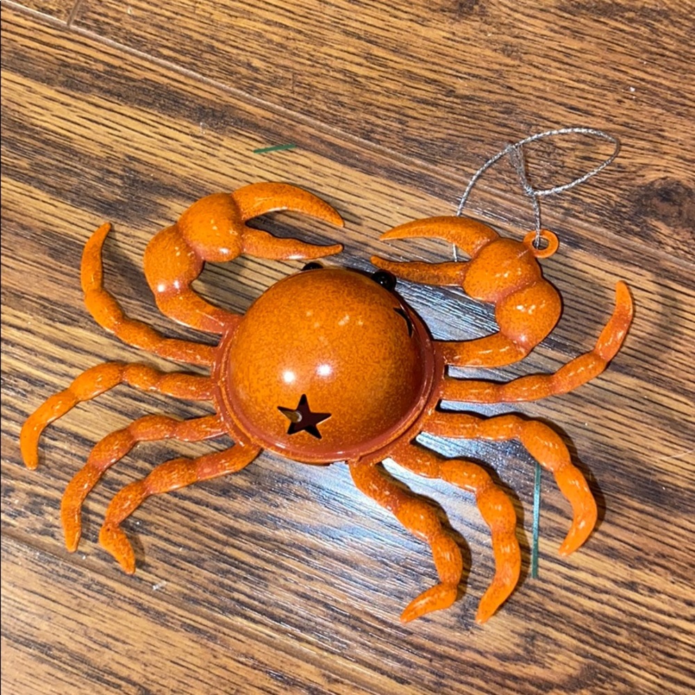 Crab Jingle Bell Ornament